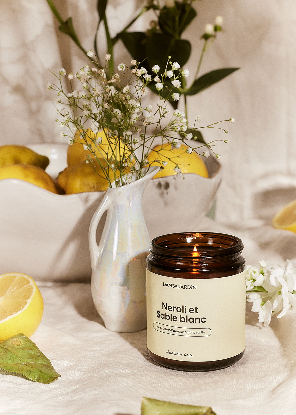 1 wick candle - Neroli and white sand