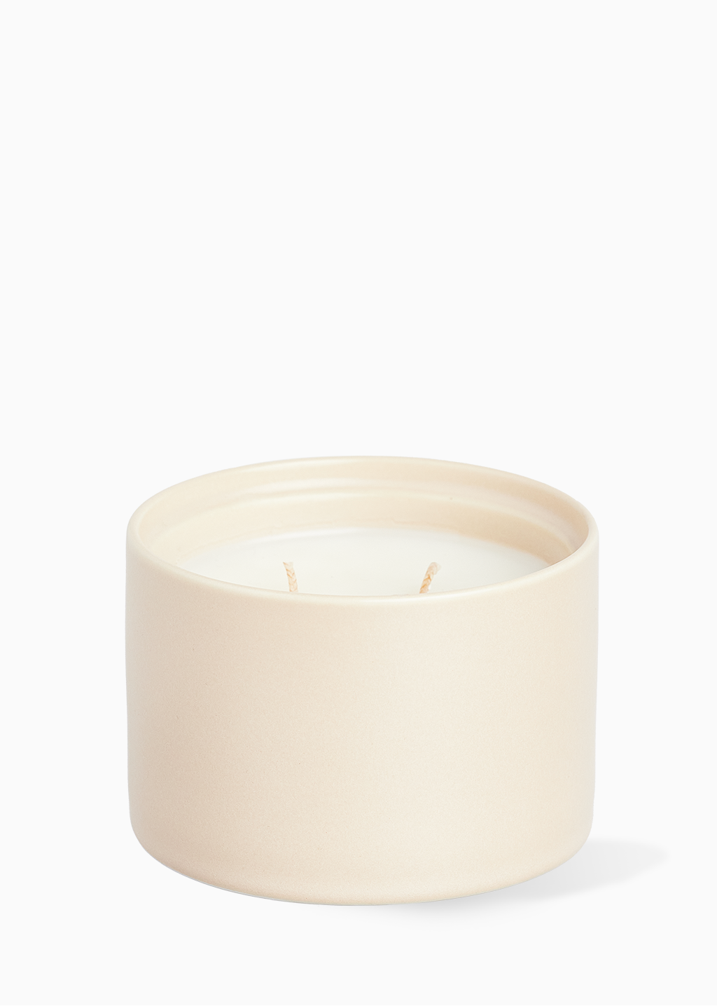 Beige pot candle - SESAME &amp; ROASTED ALMONDS